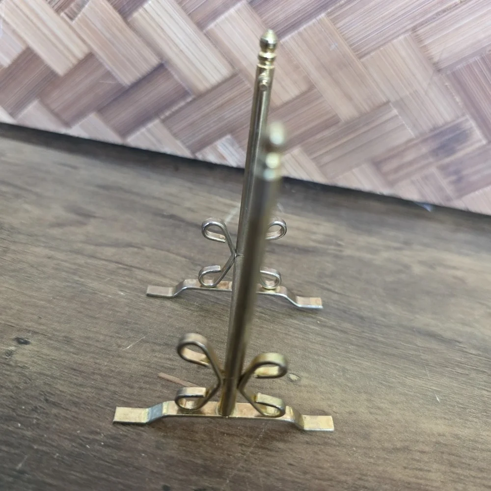 Miniature Dollhouse Full length Mirror Holder Only Metal Vintage Replacement